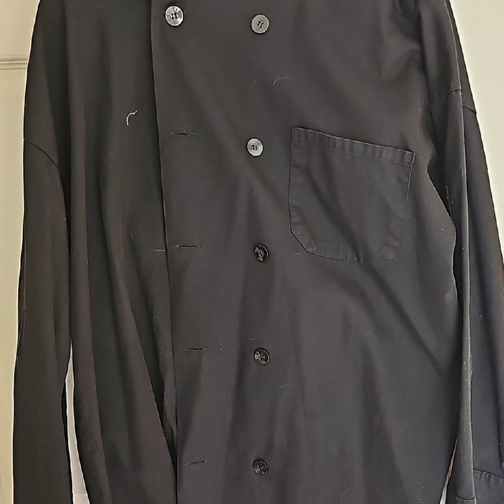 Men's Black Double-Breasted Jacket